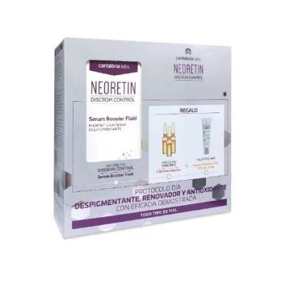 Sérum Booster Fluid Neoretin Discrom Control, 30 ml + Presente de peeling e ampolas