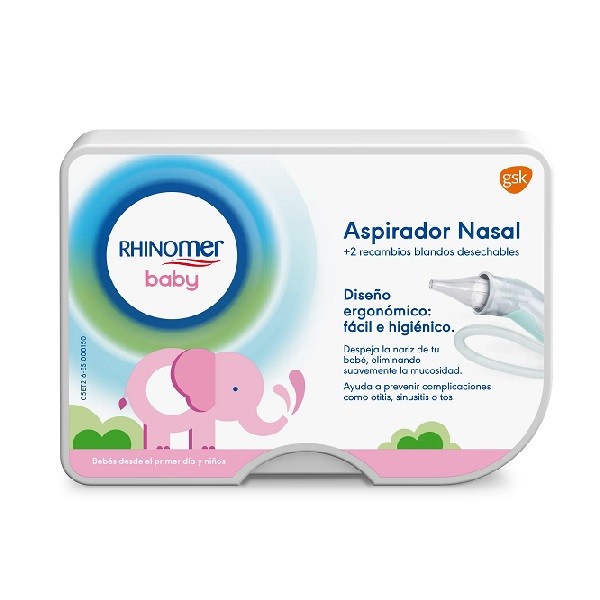 Rhinomer baby aspirador nasal + 2 recambios blandos desechables