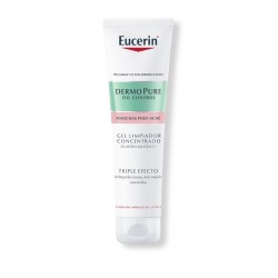 Eucerin Dermopure oil control gel limpiador concentrado triple efecto, 150 ml