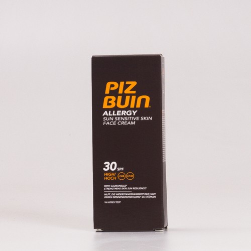 Piz Buin FPS30 Alergia Crema Facial, 50ml.