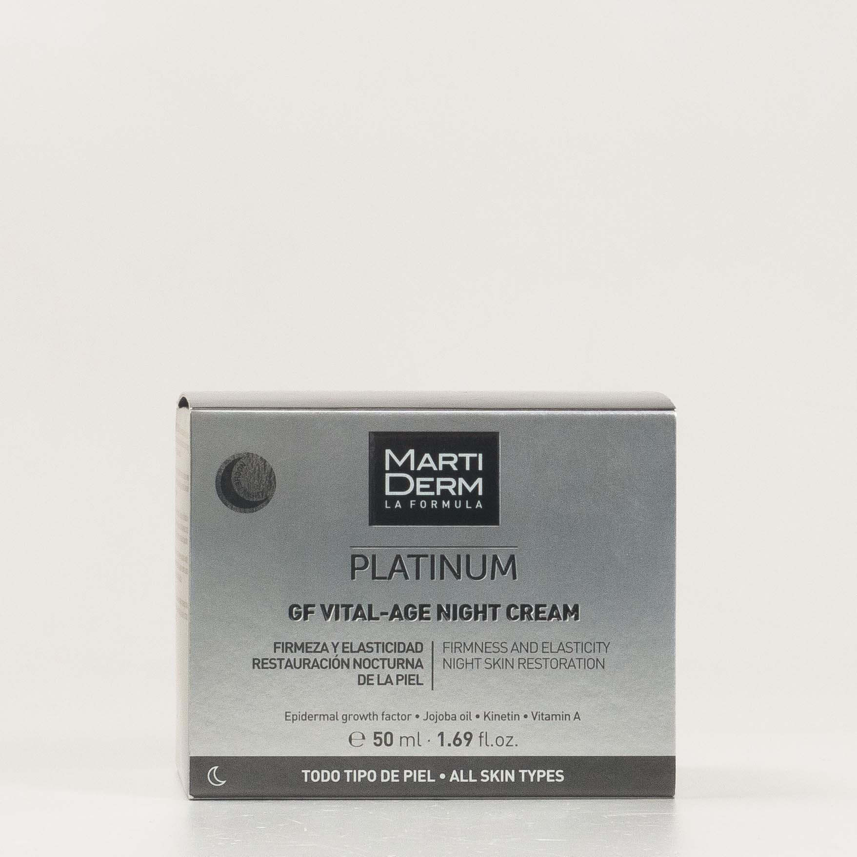 Martiderm Platinum GF Vital-Age Creme de Noite, 50ml.