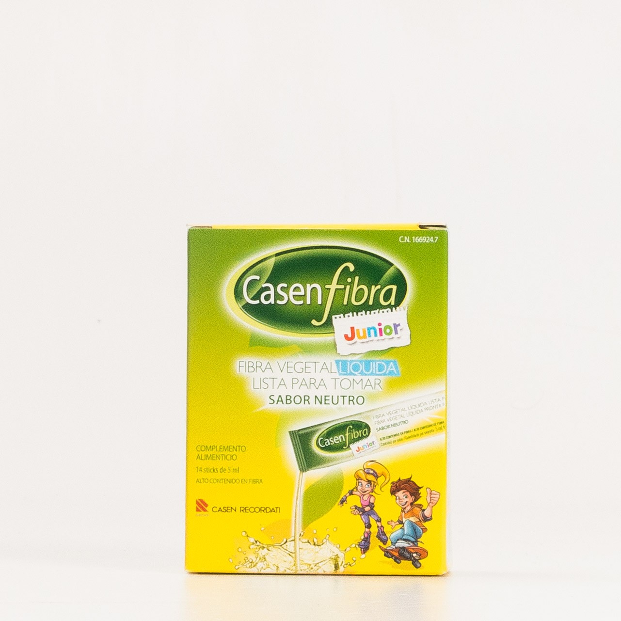 Casenfibra Junior Fibra Vegetal Líquida, 14 sachês x 5 ml.